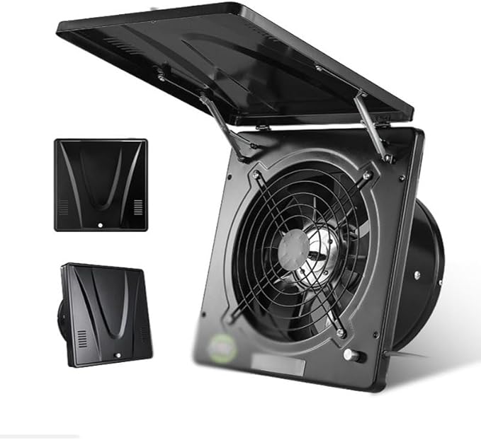 ✨10 inch Wall mounted Exhaust fan Flip-top Powerful Range Hood Adjustable speed Fume Smoke Ventilation Air Extractor Ventilator