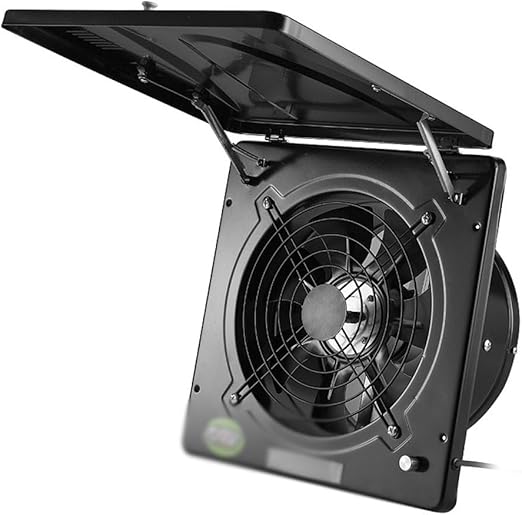 ✨10 inch Wall mounted Exhaust fan Flip-top Powerful Range Hood Adjustable speed Fume Smoke Ventilation Air Extractor Ventilator